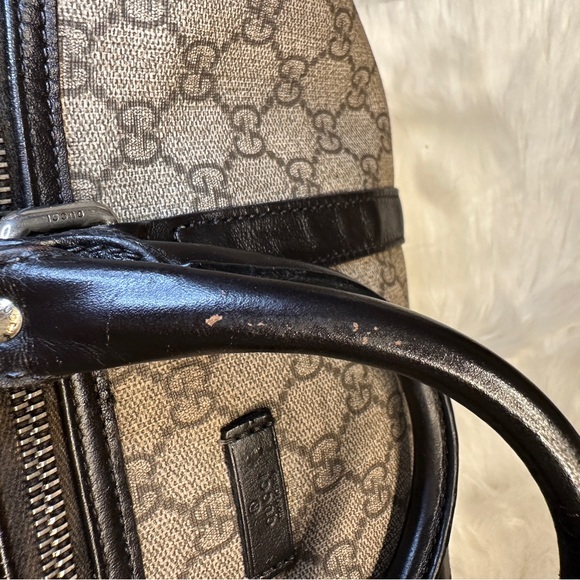 🧡🧡 AUTHENTIC GUCCI GG Monogram Medium Joy Boston Dark Brown 👜👜 - Picture 10 of 16